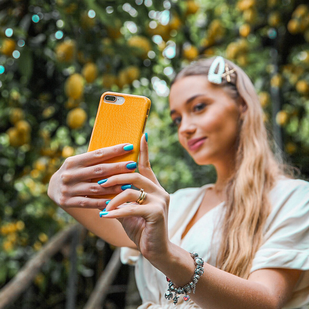 Canary Yellow - Snake Skin Samsung Galaxy S25 FE Case